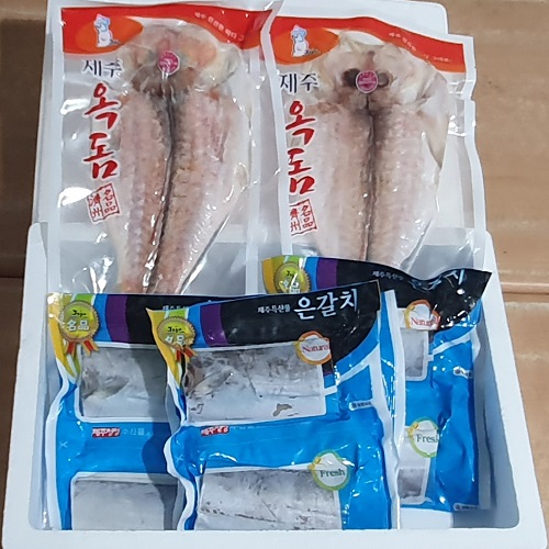 제주 옥돔 2팩(230g-4미) & 은갈치 3팩 선물세트